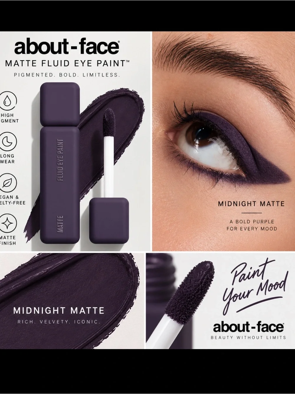 About face infinity MATTE FLUID EYE PAINT